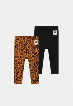 Mini Rodini BASIC LEOPARD 2 PACK UNISEX - Leggings - Trousers - Multi