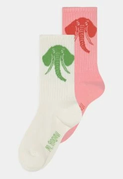 Mini Rodini ELEPHANT 2 PACK UNISEX - Socks - Pink