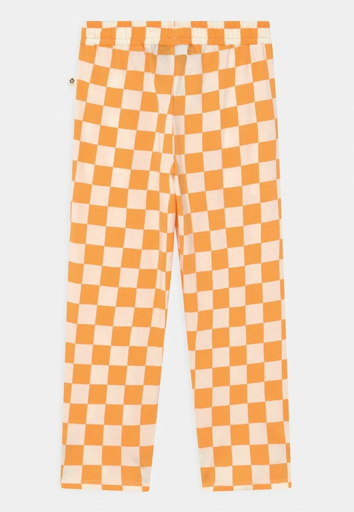 CHESS CHECK TROUSERS UNISEX - Trousers - orange Mini Rodini CHESS CHECK TROUSERS UNISEX - Trousers - Orange -Mini Rodini shop 035a7a73460749c29b2d6f14bd790915