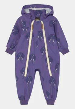 Mini Rodini ELEPHANTS SHELL OVERALL - Rainsuit - Purple