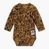 Mini Rodini BABY BASIC LEOPARD - Body - Beige -Mini Rodini shop 0c968a6ae28a4969ac32ea275f1692b9