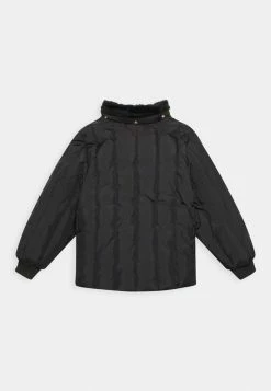 Mini Rodini FAUX FUR PUFFER UNISEX - Winter Jacket - Black -Mini Rodini shop 0d1986b84eb44cb1a7c57e76f4f4040c