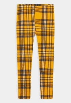 Mini Rodini CHECK - Leggings - Trousers - Yellow