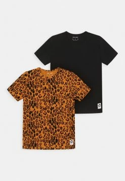 Mini Rodini BASIC LEOPARD TEE UNISEX 2 PACK - Print T-shirt - Multi