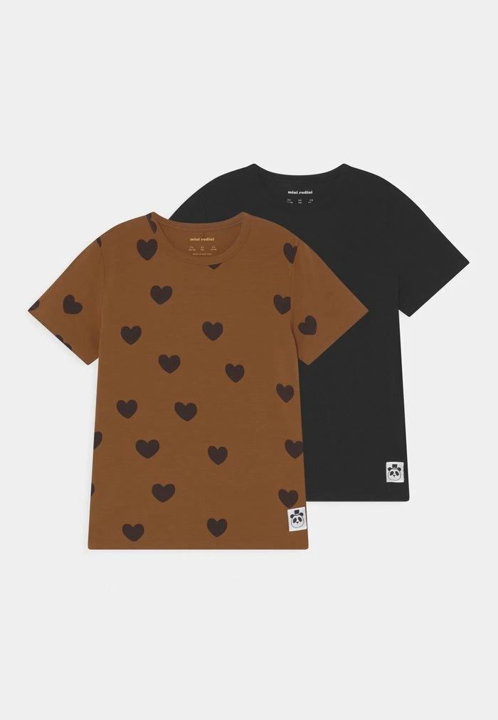 BASIC HEART TEE UNISEX 2 PACK - Print T-shirt - multi-coloured Mini Rodini BASIC HEART TEE UNISEX 2 PACK - Print T-shirt - Multi-coloured -Mini Rodini shop 1e9ff2e78a744e4ea1f58d84703e328a