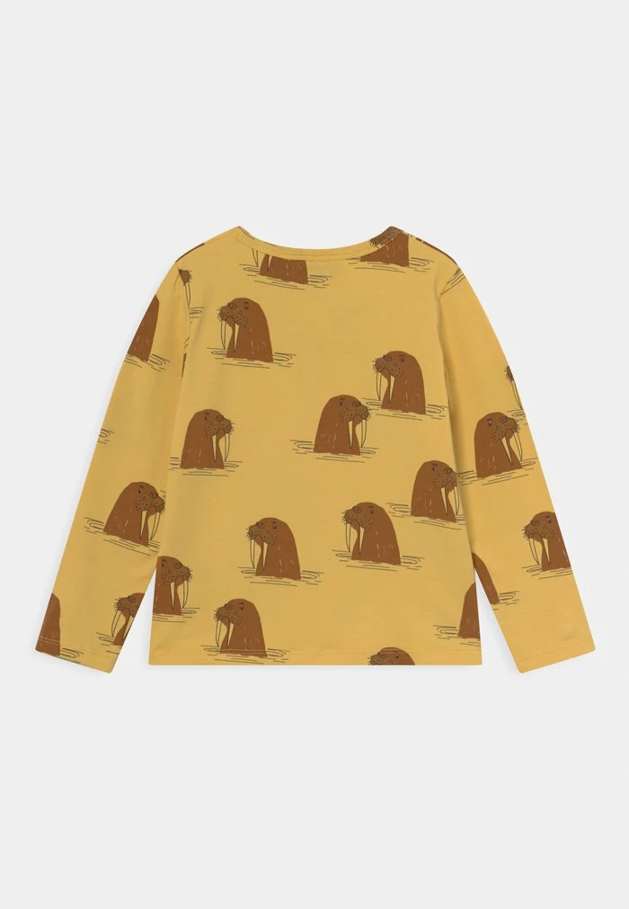 WALRUS GRANDPA UNISEX - Long sleeved top - yellow Mini Rodini WALRUS GRANDPA UNISEX - Long Sleeved Top - Yellow -Mini Rodini shop 214e7b347cdf4561b744b92e10ca6029