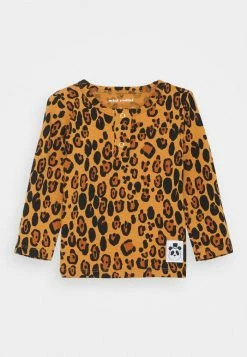 Mini Rodini BABY BASIC LEOPARD GRANDPA UNISEX - Long Sleeved Top - Beige