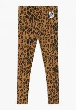 Mini Rodini BABY BASIC LEOPARD UNISEX - Leggings - Trousers - Beige