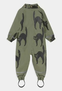 Mini Rodini CATZ RAIN OVERALL UNISEX - Snowsuit - Green -Mini Rodini shop 2b0fc618159c4d368d39b340941798ae