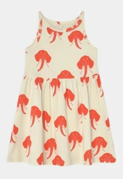 Mini Rodini ELEPHANTS TANK DRESS - Jersey Dress - Offwhite