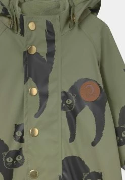 Mini Rodini CATZ RAIN OVERALL UNISEX - Snowsuit - Green -Mini Rodini shop 2feeee266ee74ca1a98249058665e16d