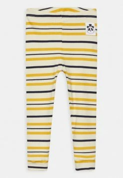 Mini Rodini STRIPE RIB - Leggings - Stockings - Yellow