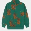 Mini Rodini DUCKS HALFZIP UNISEX - Sweatshirt - Green -Mini Rodini shop 34afbb5512af45a587d8bbf9407a597b