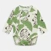 Mini Rodini ZEBRAS UNISEX - Body - Green 1 Mini Rodini ZEBRAS UNISEX - Body - Green -Mini Rodini shop 35f5116256e248e1b9f1f6e23e0975e9