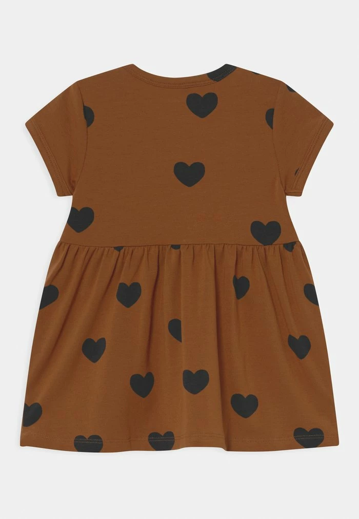 HEARTS DRESS - Jersey dress - brown Mini Rodini HEARTS DRESS - Jersey Dress - Brown -Mini Rodini shop 3775339adaf046518baa475c635004da