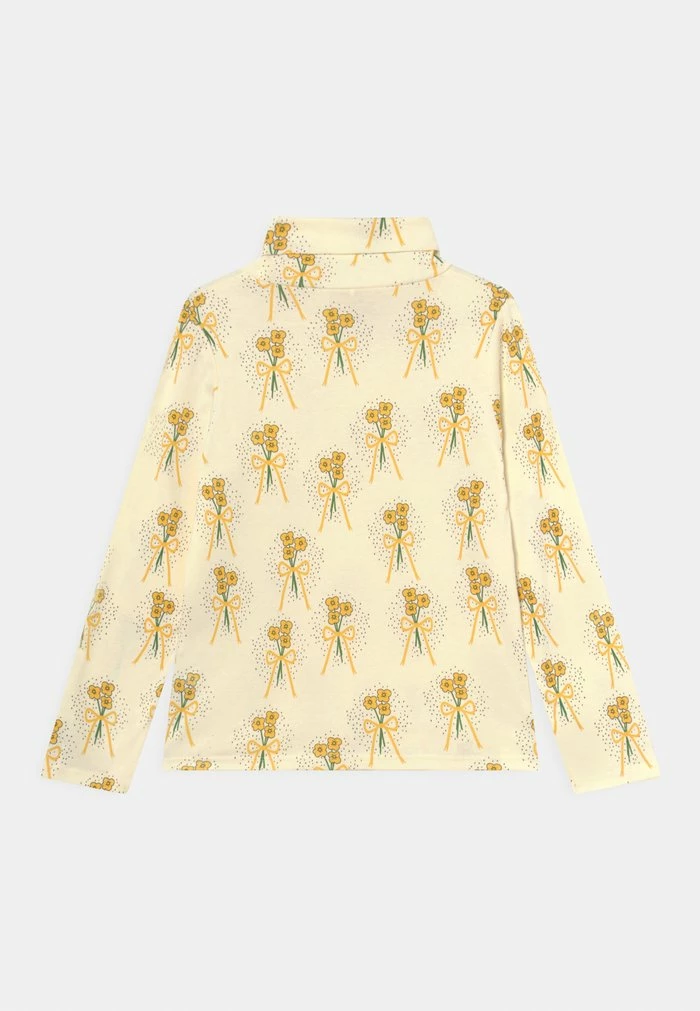 Mini Rodini WINTERFLOWERS TURTLENECK TEE UNISEX - Long Sleeved Top - Yellow 4 Mini Rodini WINTERFLOWERS TURTLENECK TEE UNISEX - Long Sleeved Top - Yellow - Image 2