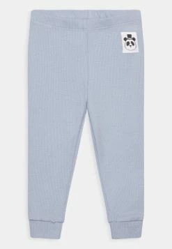 Mini Rodini SOLID RIB UNISEX - Leggings - Trousers - Blue