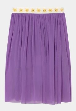 Mini Rodini STAR LONG SKIRT - A-line Skirt - Purple