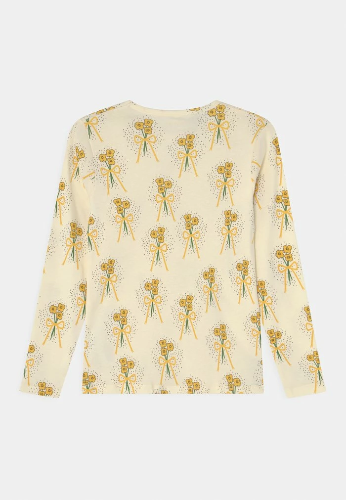 Mini Rodini WINTERFLOWERS TEE UNISEX - Long Sleeved Top - Yellow 4 Mini Rodini WINTERFLOWERS TEE UNISEX - Long Sleeved Top - Yellow - Image 2