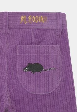 Mini Rodini CORDUROY FLARED TROUSERS - Trousers - Purple -Mini Rodini shop 43687ffc83a5492d99d4c5c09b112de3