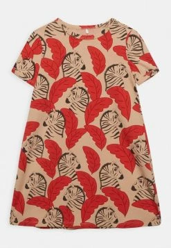 Mini Rodini ZEBRAS AOP - Jersey Dress - Red