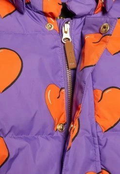 Mini Rodini HEARTS PUFFER UNISEX - Winter Jacket - Purple -Mini Rodini shop 454cda87ec0f4dc398a2347cd22ed7f2