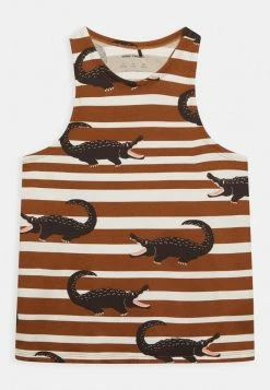 Mini Rodini CROCODILE TANK UNISEX - Top - Brown