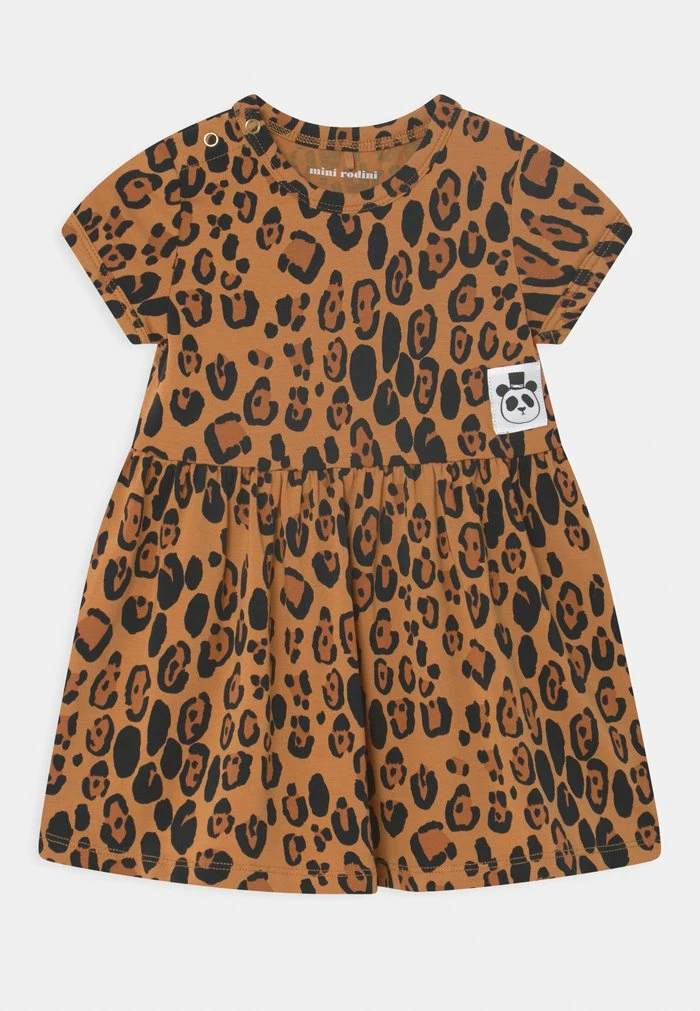 LEOPARD DRESS - Jersey dress - beige Mini Rodini LEOPARD DRESS - Jersey Dress - Beige -Mini Rodini shop 4dd55466952047b29e38dbee2cae14f8