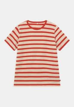 Mini Rodini STRIPE TEE UNISEX - Print T-shirt - Red