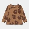 Mini Rodini SQUIRREL RAGLAN TEE - Long Sleeved Top - Brown -Mini Rodini shop 4ff1c7e86302448691fab55109bad205