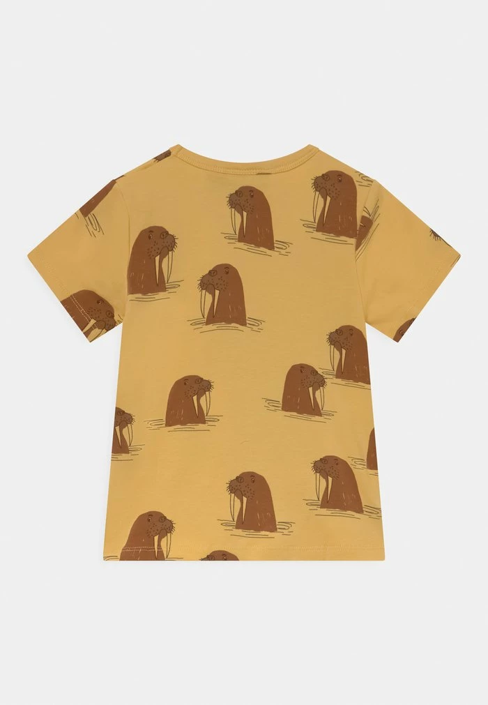 WALRUS TEE UNISEX - Print T-shirt - yellow Mini Rodini WALRUS TEE UNISEX - Print T-shirt - Yellow -Mini Rodini shop 555ddcadcae2491fbea92c85effcb9ed