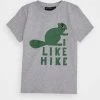 Mini Rodini BEAVER HIKE UNISEX - Print T-shirt - Grey Melange -Mini Rodini shop 557798efd64e449585f5e188e8b8a5c2