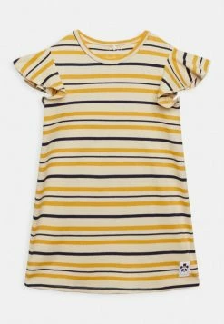 Mini Rodini STRIPE RIB WING - Day Dress - Yellow