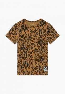 Mini Rodini BABY BASIC LEOPARD TEE UNISEX - Print T-shirt - Beige