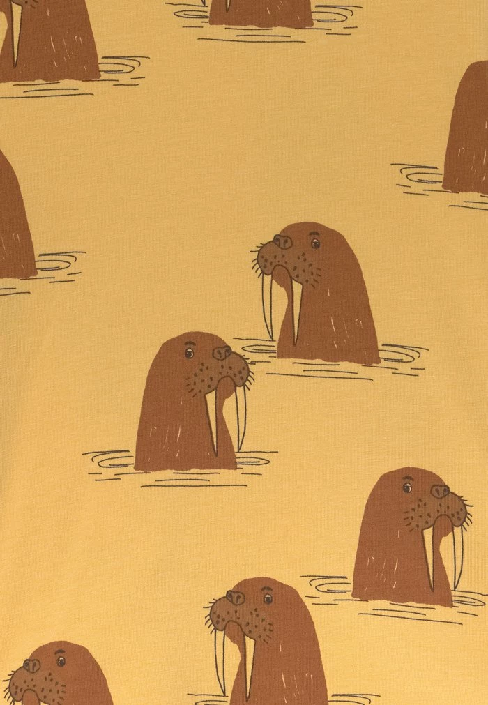 WALRUS TEE UNISEX - Print T-shirt - yellow Mini Rodini WALRUS TEE UNISEX - Print T-shirt - Yellow -Mini Rodini shop 5af36c293ea547c0a363c1460e1eb1b2