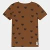 Mini Rodini HEARTS TEE UNISEX - Print T-shirt - Brown -Mini Rodini shop 5cc7573fca4f4d389f0e13e37491a928