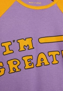 Mini Rodini I AM GREAT TEE UNISEX - Print T-shirt - Purple -Mini Rodini shop 5e4559a0c68c4d75af4cf684aadeffa4