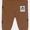 Mini Rodini HEARTS UNISEX - Trousers - Brown -Mini Rodini shop 673e8a816a484554bd431f0c8398cc14