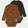 Mini Rodini BASIC HEARTS UNISEX 2 PACK - Body - Multi-coloured -Mini Rodini shop 6b7a1353a5fa4e9a8661a78a884d3d52