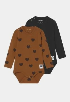 Mini Rodini BASIC HEARTS UNISEX 2 PACK - Body - Multi-coloured