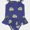 Mini Rodini ROSES SKIRT SWIMSUIT - Swimsuit - Blue -Mini Rodini shop 6e294f50aaf8452ba0b5808233295aeb