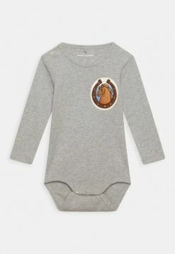 Mini Rodini HORSES PATCH UNISEX - Body - Grey Melange