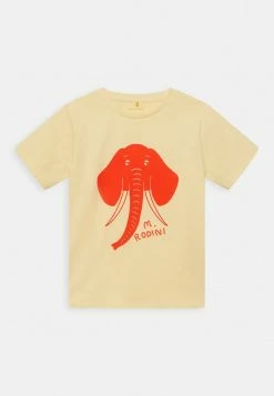 Mini Rodini ELEPHANT TEE UNISEX - Print T-shirt - Yellow