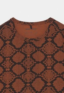 Mini Rodini SNAKESKIN TEE - Long Sleeved Top - Brown -Mini Rodini shop 7ae226da9d974436880324e04cf450ad