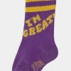 Mini Rodini I AM GREAT UNISEX 2 PACK - Socks - Purple Pink 2 Mini Rodini I AM GREAT UNISEX 2 PACK - Socks - Purple Pink -Mini Rodini shop 834d6a4916ce41ce8c852501475d897a