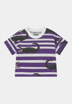 Mini Rodini CROCODILES TEE - Print T-shirt - Purple