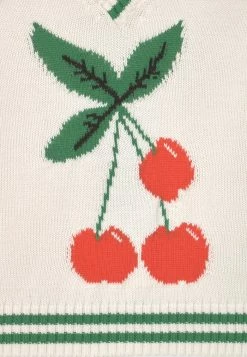 Mini Rodini CHERRY KNITTED SWEATER - Jumper - Offwhite -Mini Rodini shop 880628bf34aa40f69f7387583e6a05a2