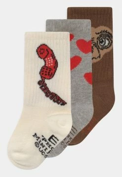 Mini Rodini E.T. 3 PACK UNISEX - Socks - Grey Melange