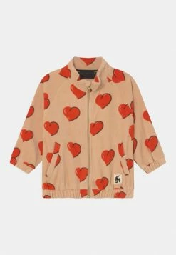Mini Rodini HEARTS - Fleece Jacket - Beige