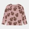 Mini Rodini SQUIRREL RAGLAN TEE - Long Sleeved Top - Pink -Mini Rodini shop 9d588cd05d71499e9ae12872891a1ad4
